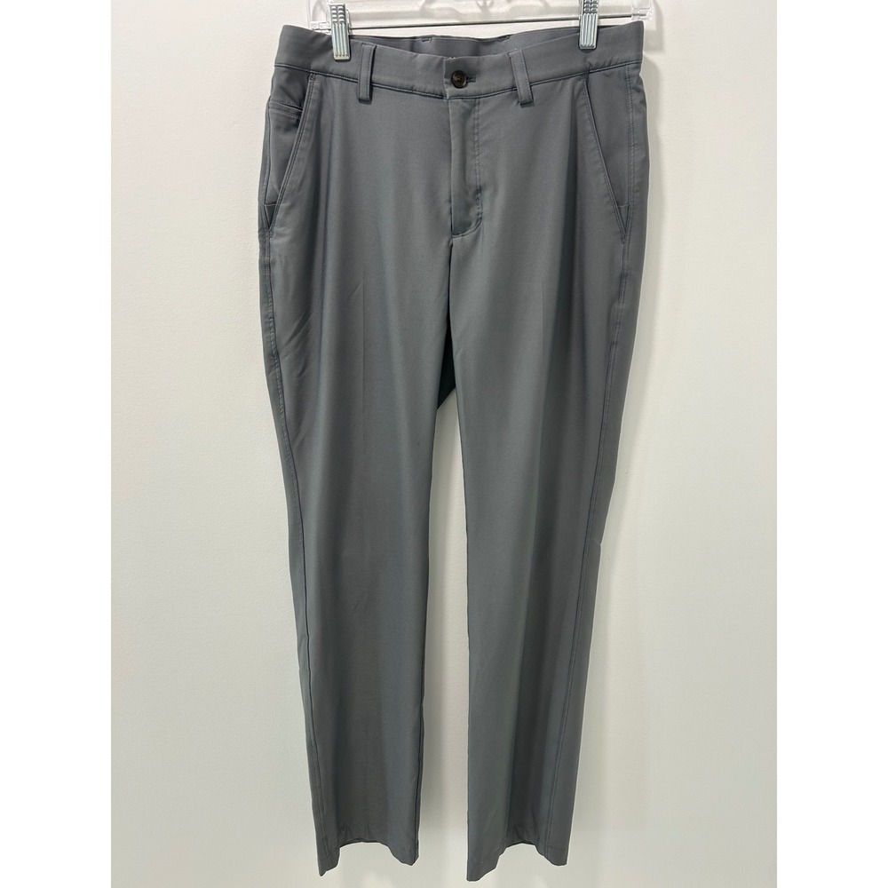 Greg Norman ML75 Microlux Golf Pants Mens 30x32 Gray Play Dry Trousers
